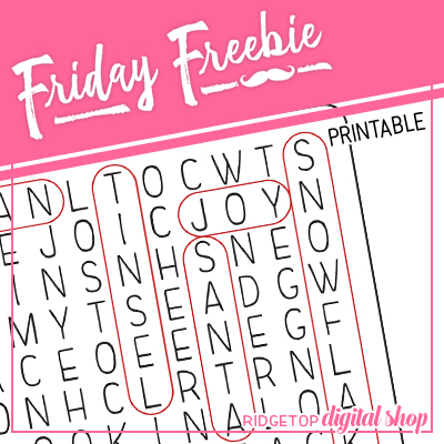 Friday Freebie: Christmas Word Search