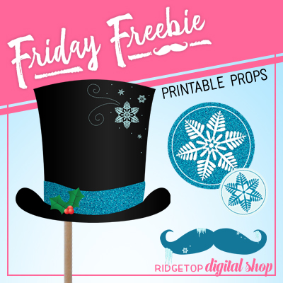 Friday Freebie: Snowman Printable Props