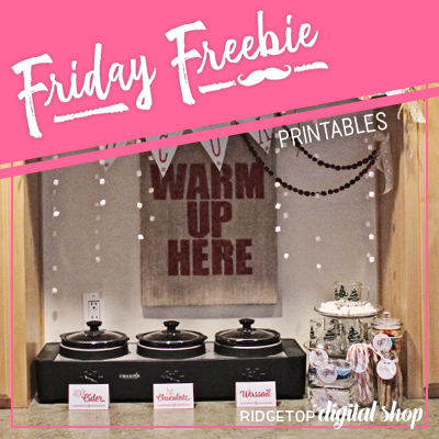 Friday Freebie: Hot Drinks Bar Printables