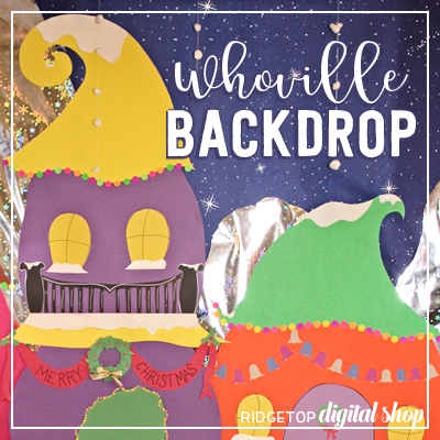 DIY Whoville Photo Booth Backdrop