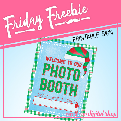 Ugly Sweater Photo Booth Sign Free Printable
