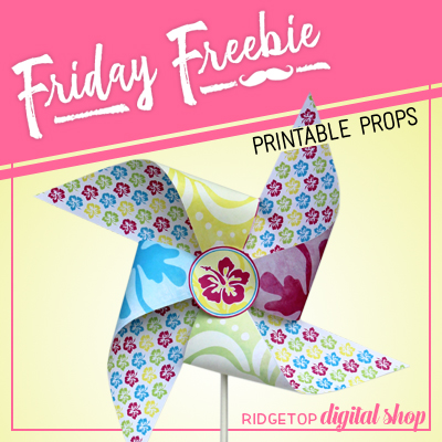 Tropical Pinwheel Free Printable