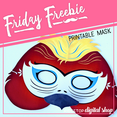 Friday Freebie: Parrot Mask