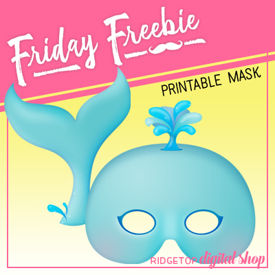 Whale Mask Free Printable
