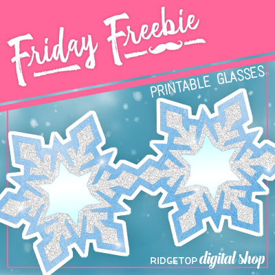 Friday Freebie: Snowflake Glasses