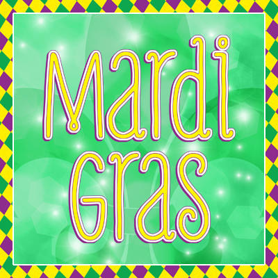 Mardi Gras Party Decor and Photo Booth Props