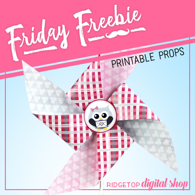 Friday Freebie: Valentine Pinwheel