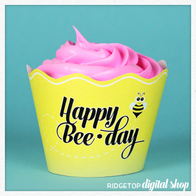 Snapshot – Cupcake Wrapper – Happy BeeDay