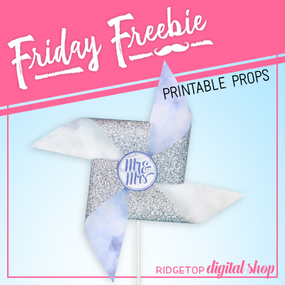 Friday Freebie: Victorian Lilac Wedding Pinwheel