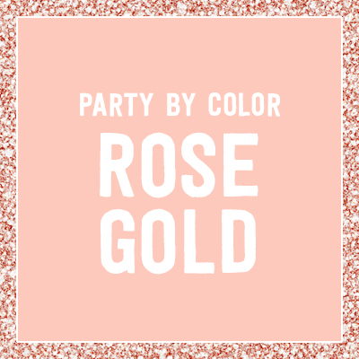 Rose Gold Party Printables