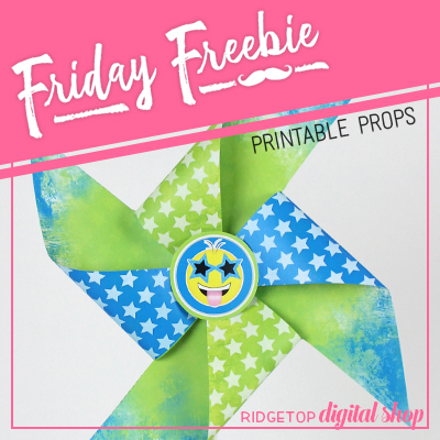 Friday Freebie: Blue and Lime Pinwheel
