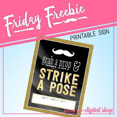Friday Freebie: Photo Booth Sign