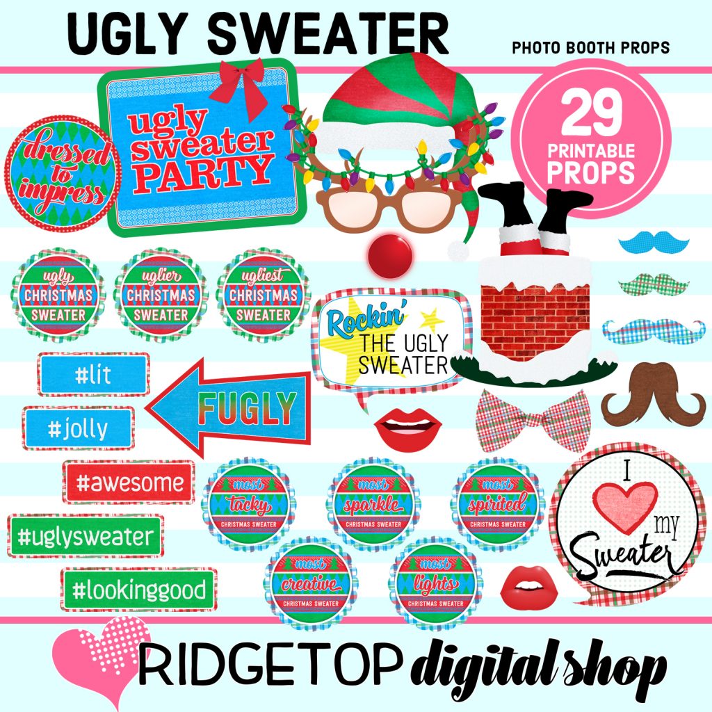 Ugly Sweater Photo Props • Ridgetop Digital Shop