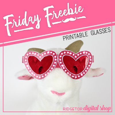 Friday Freebie: Red Hot Glasses Printable