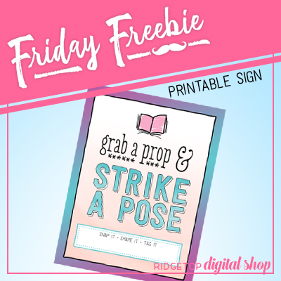 Friday Freebie: Book Club Photo Booth Sign