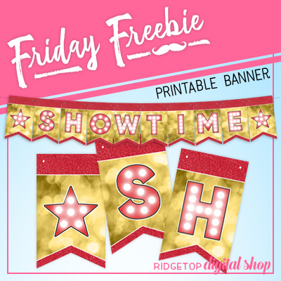 Friday Freebie: Movie Night Printable Banner