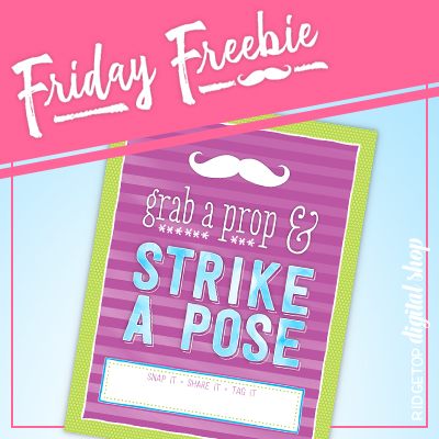 Friday Freebie: Lime and Orchid Photo Booth Sign