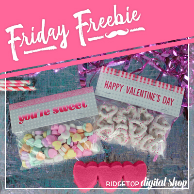 Friday Freebie: Valentine Treat Bag Topper Printable