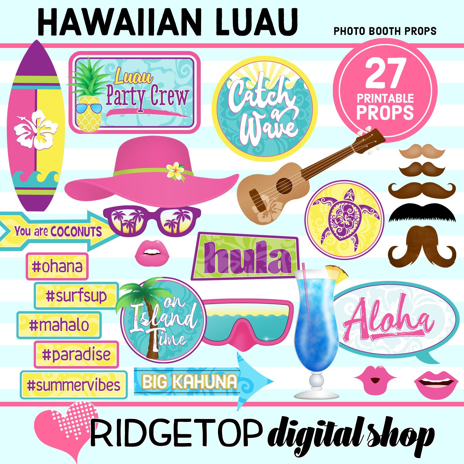 luau-printable-photo-props-ridgetop-digital-shop