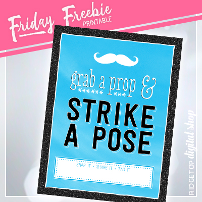 Blue Photo Booth Sign Free Printable