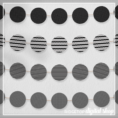 Black Party Circles Free Printable