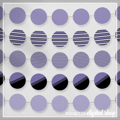 Victorian Lilac Party Circles Free Printable