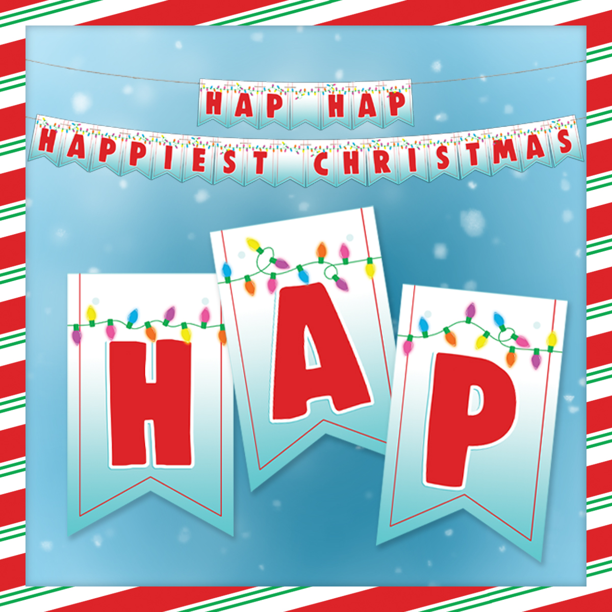 Happiest Christmas Banner Free Printable