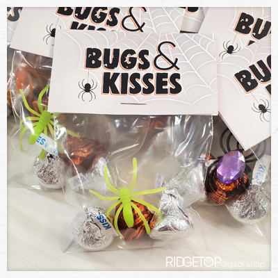 Bugs and Kisses Treat Bag Topper Free Printable