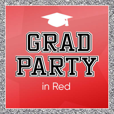Printable Graduation Party Decor in Red