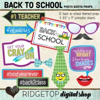 Ridgetop Digital Shop | Back to School Photo Props Printable
