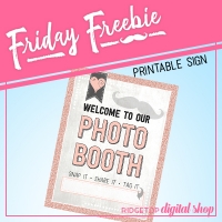 Rose Gold Photo Booth Sign